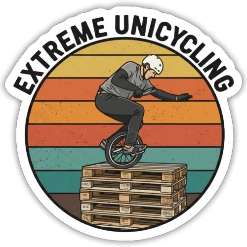 Extreme Unicycles - Sticker