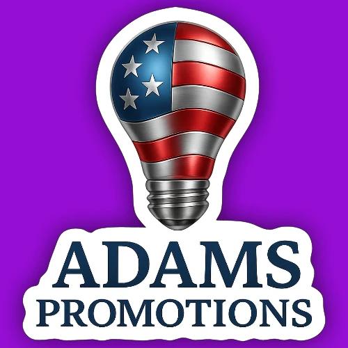 Adams promotions American flag metallic light bulb - Sticker