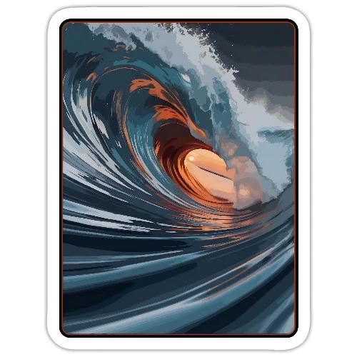 Copper Light Wave - Sticker