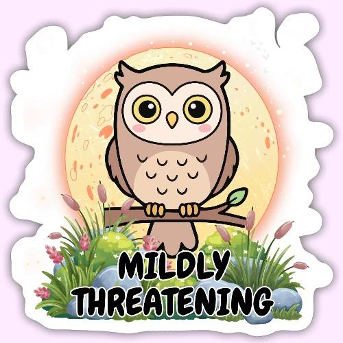 Mildly Threatening - Sticker