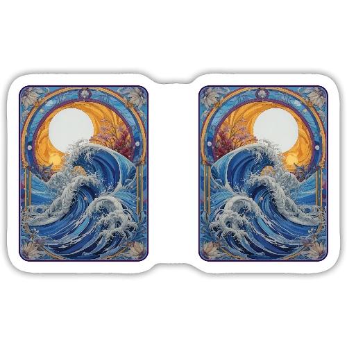 Art Nouveau Wave - Sticker