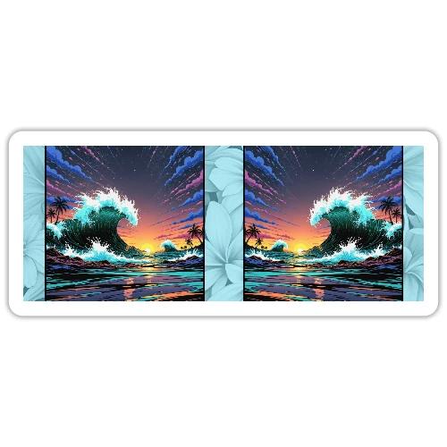 Infinite Wave Field - Sticker