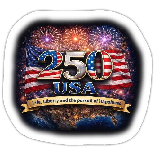 USA 250th Celebration - Sticker