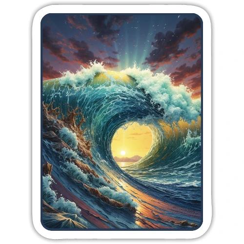 Eternal Circle Wave - Sticker