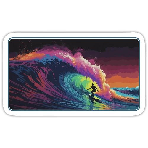 Rainbow Lava Ride - Sticker