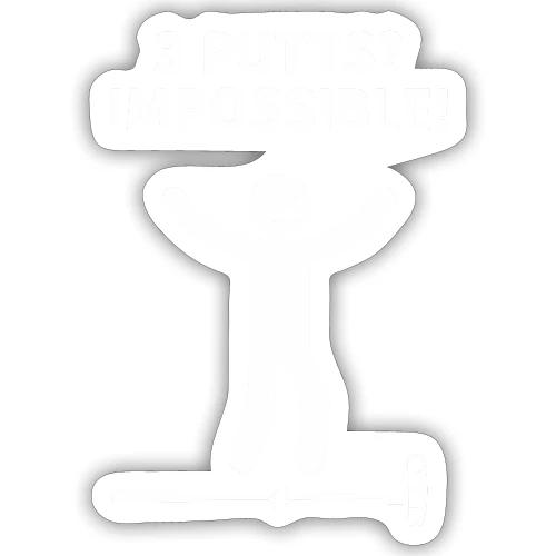 Triple Putt Survivor Funny Bad Putter Quote Cotton - Sticker