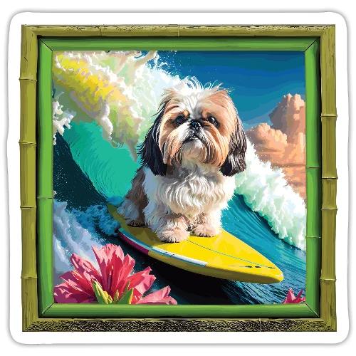 Shih Tzu Bamboo - Sticker