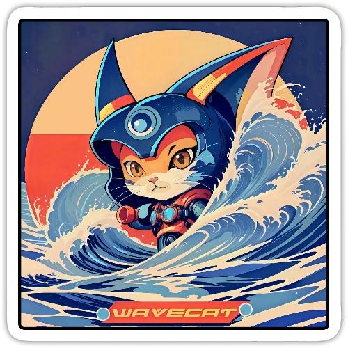 Wavecat Kitten - Sticker