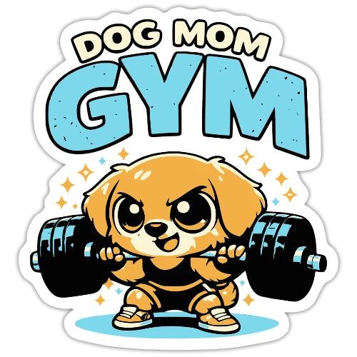Chibi Dog Gym Workout - Sticker