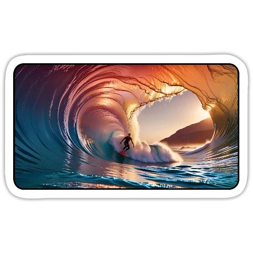Biggest Barrel Wave - Sticker