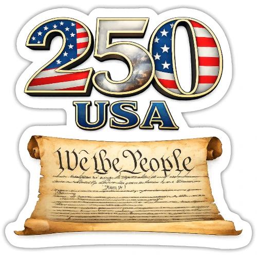 250th anniversary celebration of America - Sticker