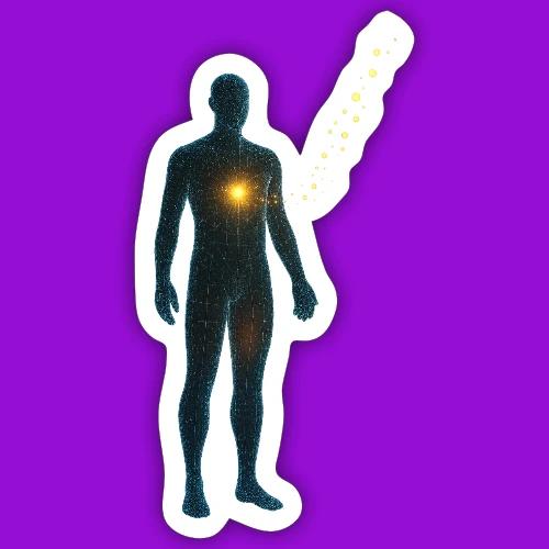 Glowing Chest Personl - Sticker