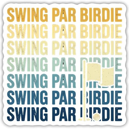 Tee Time Dad - Golf Dad Gift Tee - Sticker