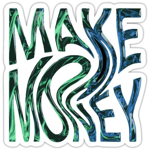 Make Money Neon 3D - Sticker