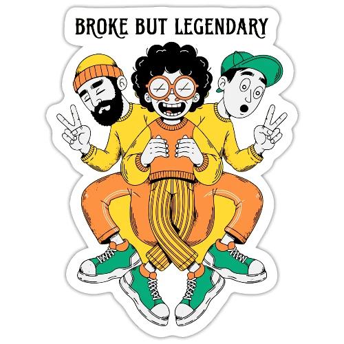 Legendary Broke Crew Retro - Sticker