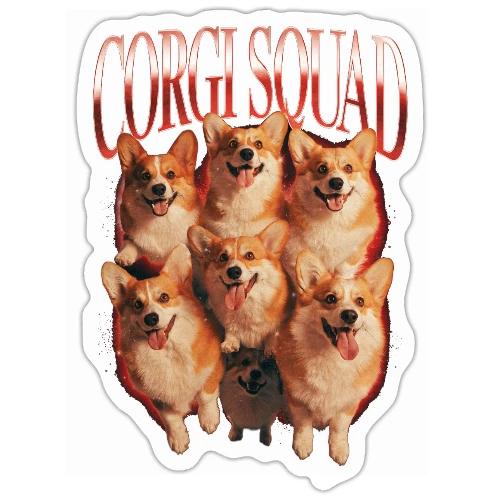 Corgi Squad Funny Dog Lover Vintage Shirt - Sticker