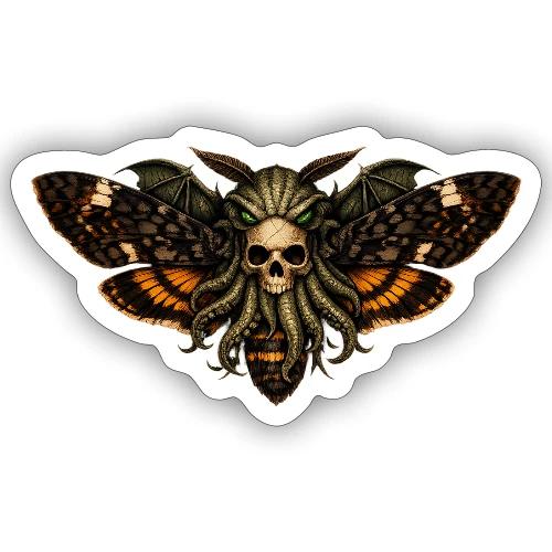 Cthulhu Moth Skull - Sticker