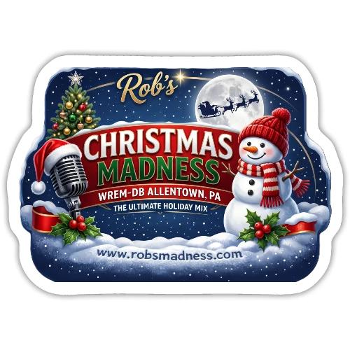 Rob's Christmas Madness WREM-DB - Sticker