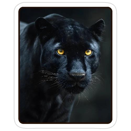 Black Panther Glowing Eyes Design - Sticker