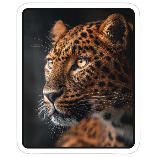 Amur Leopard Face Wildlife Design - Sticker