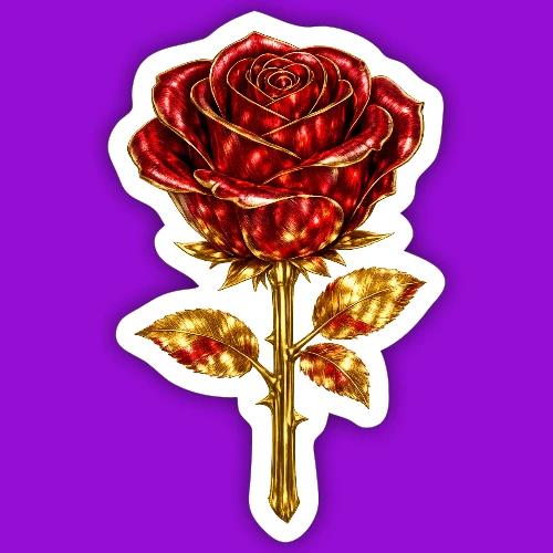 Golden Rose - Sticker