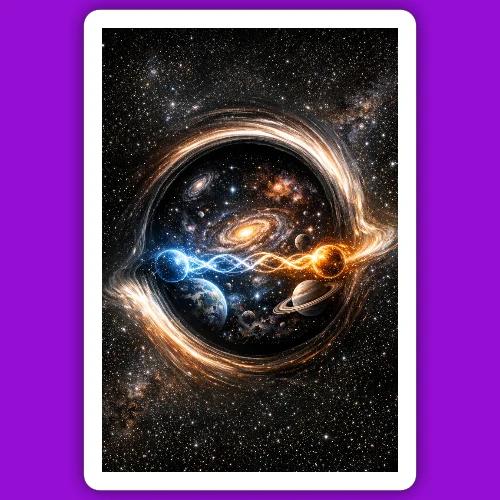 EntangledPhotonsWormhole - Sticker