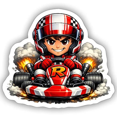 Carcadelogoracerfront - Sticker