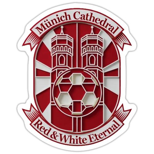 Munich Cathedral T Shirt, German Football Fan Gift - Sticker