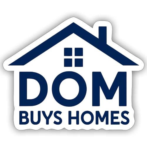 Dom Buys Homes Navy Blue - Sticker