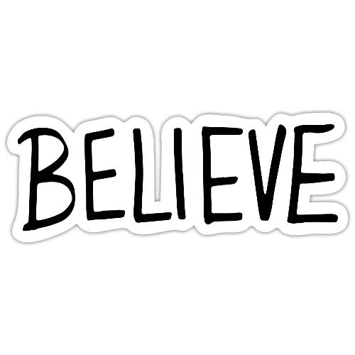 Believe (on Gold) - Sticker
