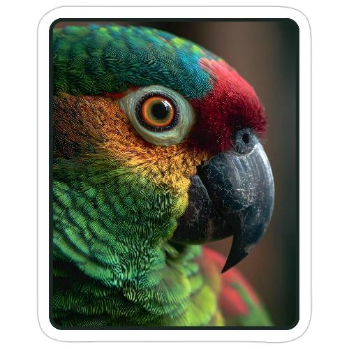 Colorful Parrot Close-Up Design - Sticker