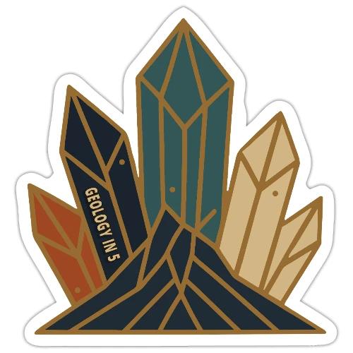Geology in 5 Crystal - Sticker