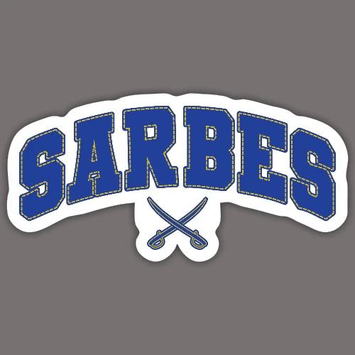 Sarbes - Blue & Gold - Sticker