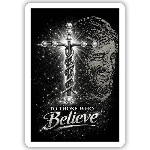 Rare Portrait of Jesus Smiling shows Love for All. - Sticker