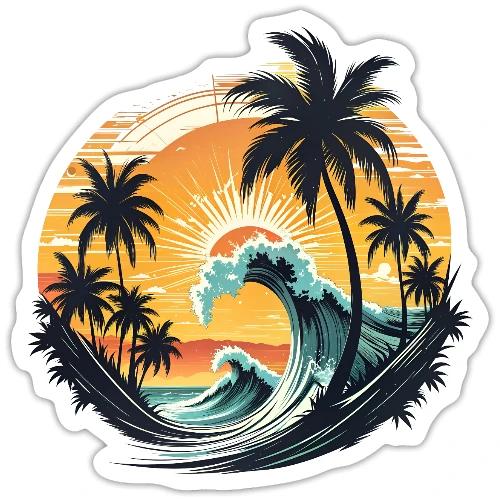 Sunshine Peak Waves - Sticker
