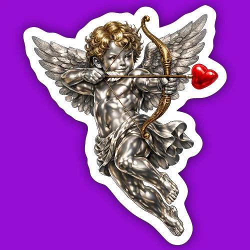 Metallic Cupid - Sticker