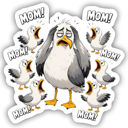 Seagull Mom Chaos - Sticker