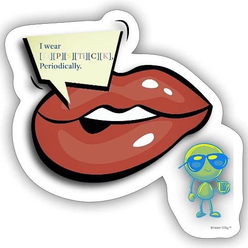 Smoon City_I wear lipstick - Sticker