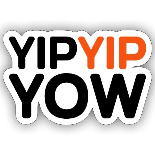 yipyip yow - Sticker