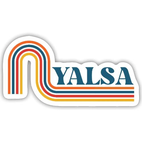 YALSA Retro Rainbow - Sticker
