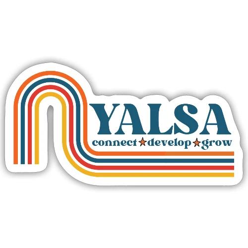 YALSA Retro Rainbow - Sticker