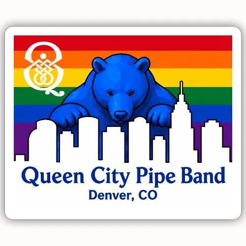 Big Blue Bear - Sticker