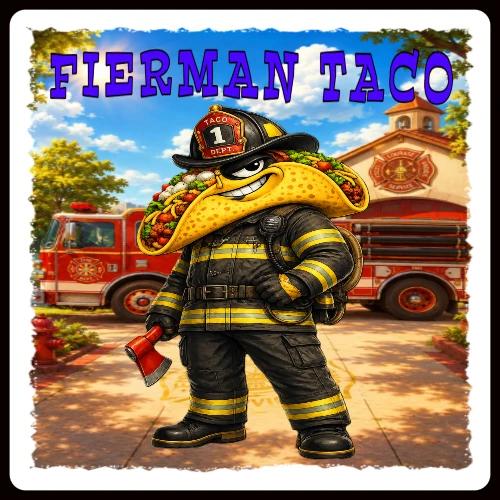 Fireman Taco - Sticker