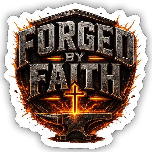 Forged By Faith - Sticker