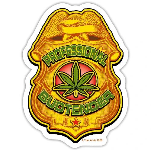 Tom's T-Hall PotTees Series #5 Pro Budtender - Sticker