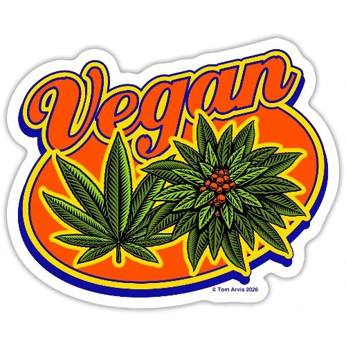 Tom's T-Hall PotTees Series #6 VeganTee - Sticker