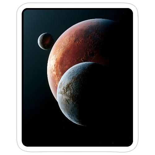 Three Planets Deep Space Design - Sticker