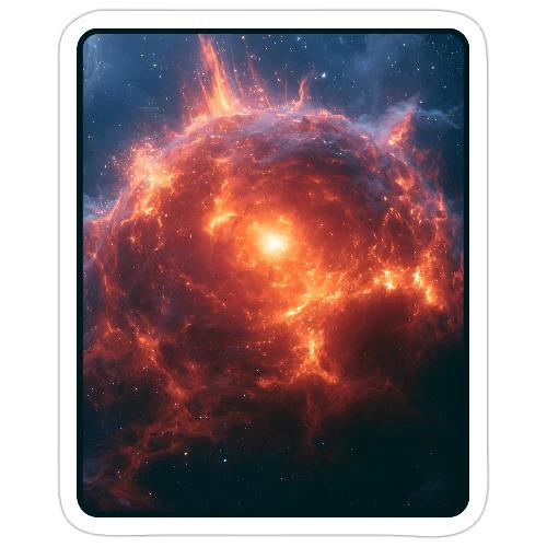 Exploding Supernova Space Art - Sticker