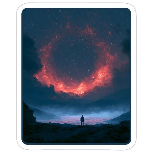 Supernova Reflection Space Scene - Sticker