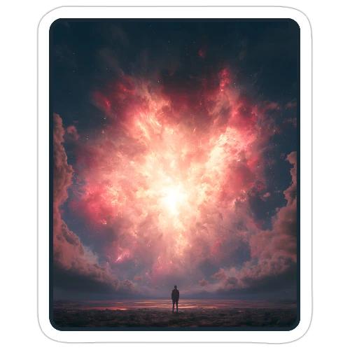 Supernova Sky Sci-Fi Artwork - Sticker